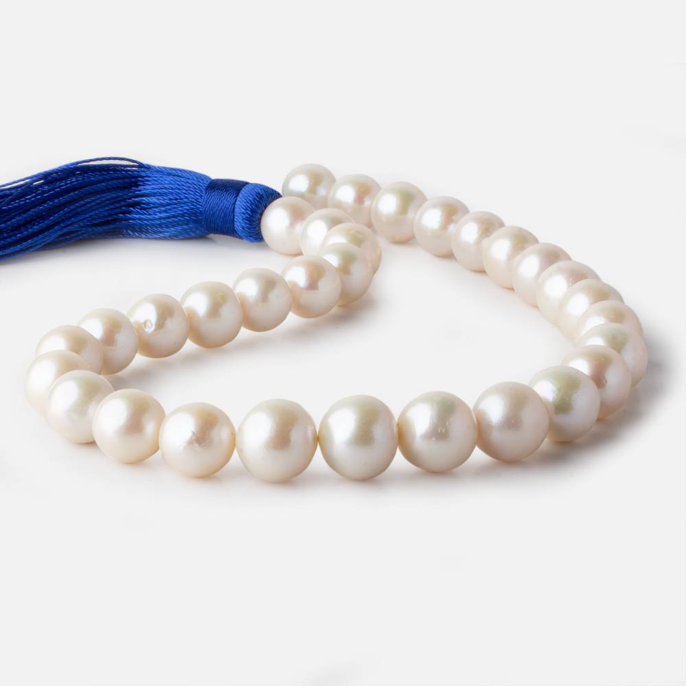 12x12.5-15x14mm Off White Near Round Freshwater Pearl 16 inch 31 pieces A