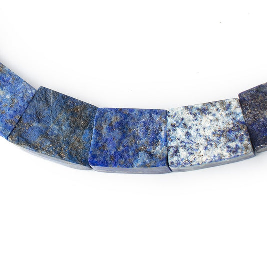 12x17-20x23mm Natural & Polished Lapis Lazuli Fancy Shape Collar 25 Beads