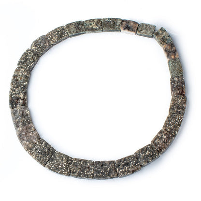 12x17-20x24mm Natural Ocean Jasper Fancy Shape Collar 25 Beads