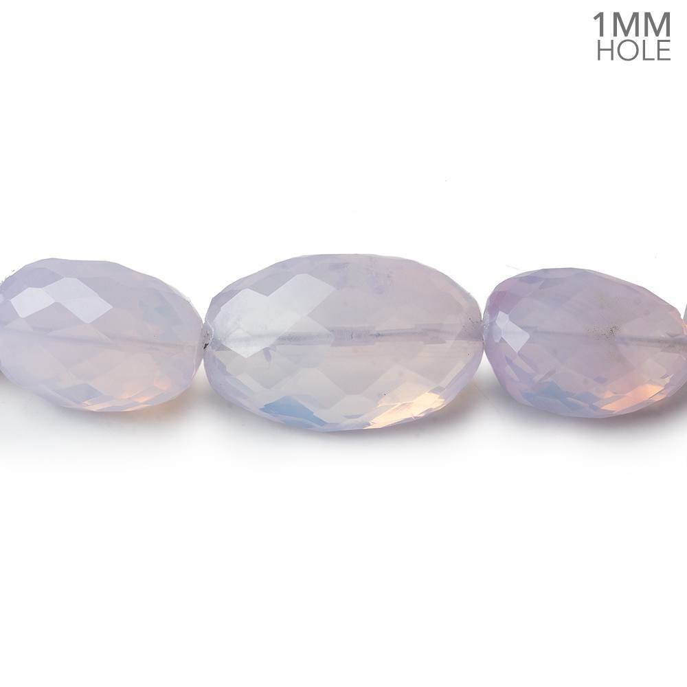 9x7-20x12mm Lavender Opal straight drilled faceted nuggets 20 inch 39 beads AA large hole