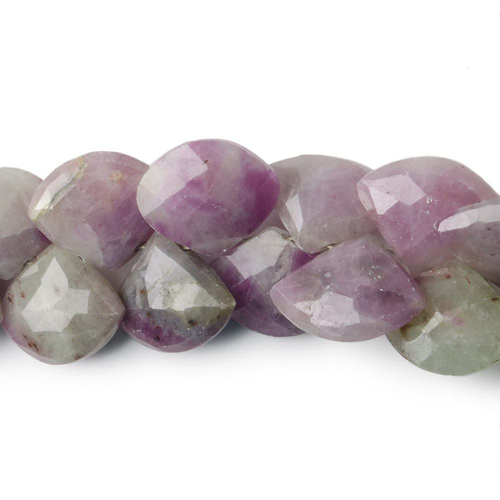 12x9-14x10mm Ruby In Marble Beads Fan Briolette 8 inch 47 pieces