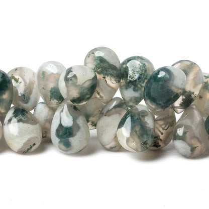 12x9-15x10mm Peacock Solar Quartz plain pear beads 7.5 inch 46 pieces