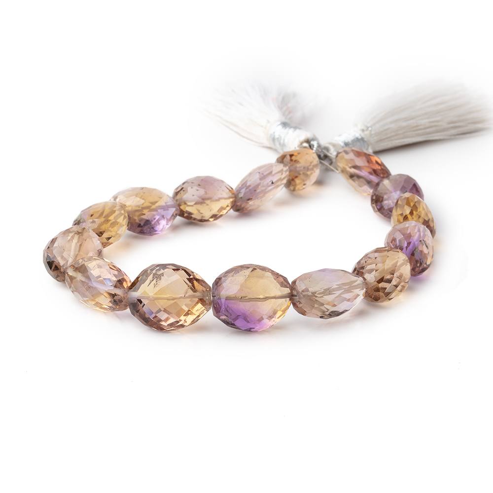12x9-15x12mm Ametrine faceted nuggets 8 inches 14 beads A