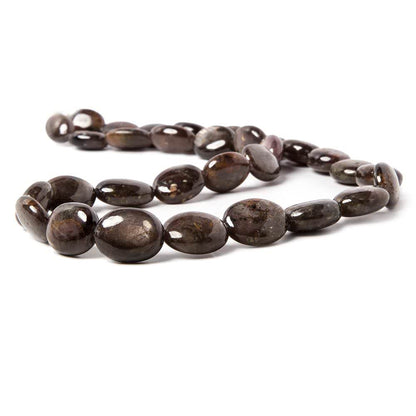 12x9-16.5x13mm Chocolate Sapphire Plain Oval Beads 18 inch 31 pieces