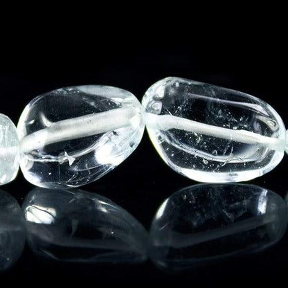 12x9-20x14.9mm Blue Topaz Plain Nugget Beads 16.5 inch 29 pieces