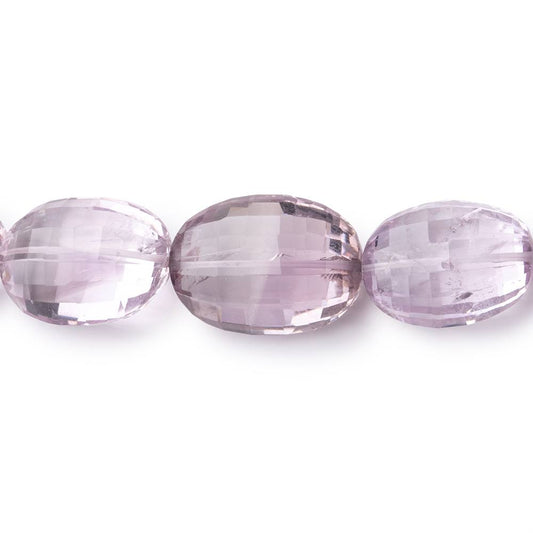 12x9-22x16mm Pink Amethyst Straight Drilled Oval 16 inch 25 Beads
