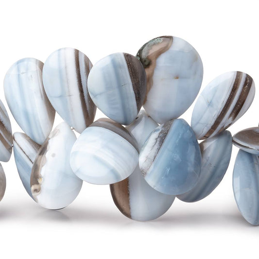 12x9-23x14mm Banded Owyhee Opal Plain Pear Beads 7 inch 38 pieces AA