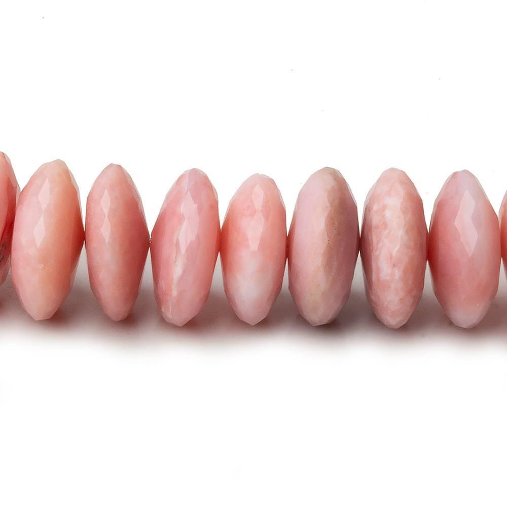 13-13.5mm Pink Peruvian Opal German Faceted Rondelles 16 inches 72 pcs AA