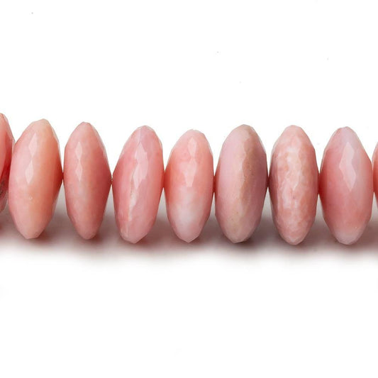 13-13.5mm Pink Peruvian Opal German Faceted Rondelles 16 inches 72 pcs AA