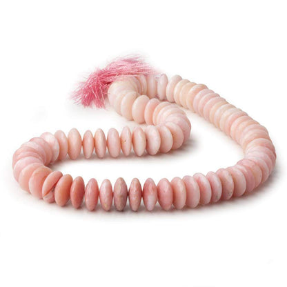 13-13.5mm Pink Peruvian Opal German Faceted Rondelles 16 inches 72 pcs AA