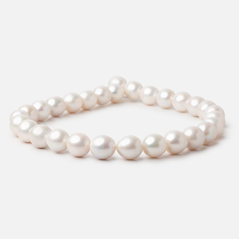 13-14.5mm Off White Baroque Freshwater Pearls 16 inch 29 pieces