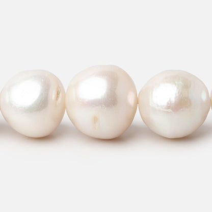 13-14.5mm Off White Baroque Freshwater Pearls 16.5 inch 31 pieces