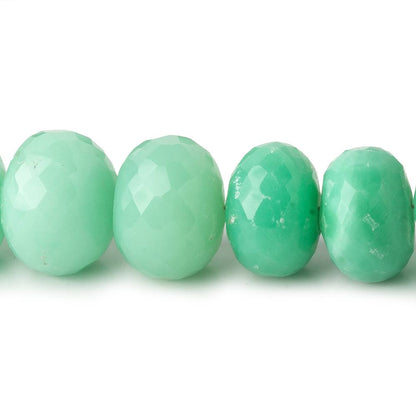 13-14mm Chrysoprase faceted rondelle beads 14 inch 38 pieces
