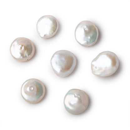 14mm Creamy White Coin Freshwater Pearl Focal 1 piece