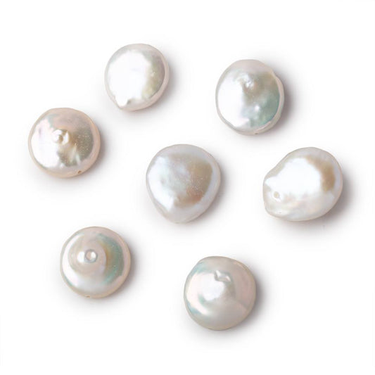 14mm Creamy White Coin Freshwater Pearl Focal 1 piece