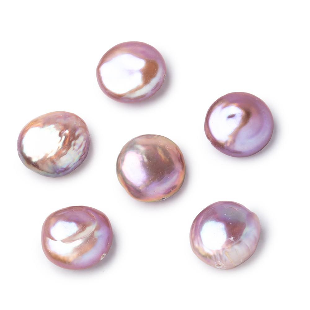 13-14mm Lilac Coin Freshwater Pearl Focal 1 piece