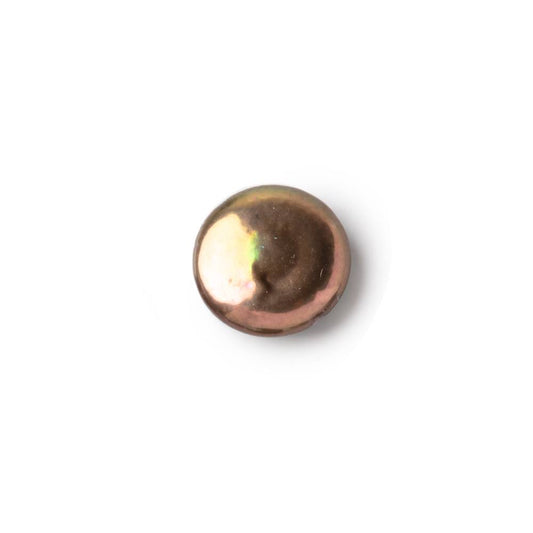 13-14mm Peacock Brown Coin Freshwater Pearl Focal 1 piece