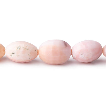 13-15mm Pink Peruvian Opal Faceted Oval Beads 14 inch 25 pieces