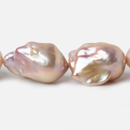 13-15mm Tonal Blush Pink Ultra Baroque Freshwater Pearls 16.5 inch 18 pieces AA 0.8mm drill hole