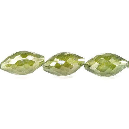 13-16mm Idocrase Faceted Marquise Beads 8 inch 14 pieces