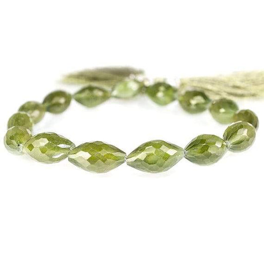 13-16mm Idocrase Faceted Marquise Beads 8 inch 14 pieces