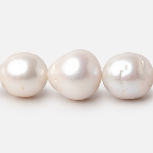 13-16mm Off White Baroque Freshwater Pearls 16 inch 29 pieces