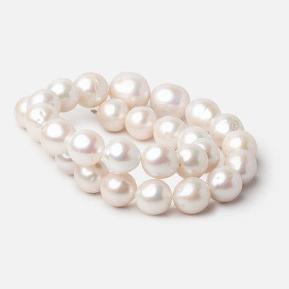 13-16mm Off White Baroque Freshwater Pearls 16 inch 29 pieces