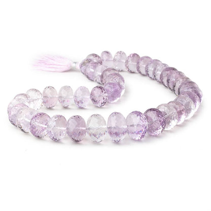 13-17mm Pink Amethyst Faceted Rondelle Beads 16 inch 39 pieces AA