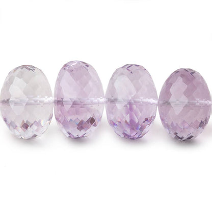 13-17mm Pink Amethyst Faceted Rondelle Beads 16 inch 39 pieces AA