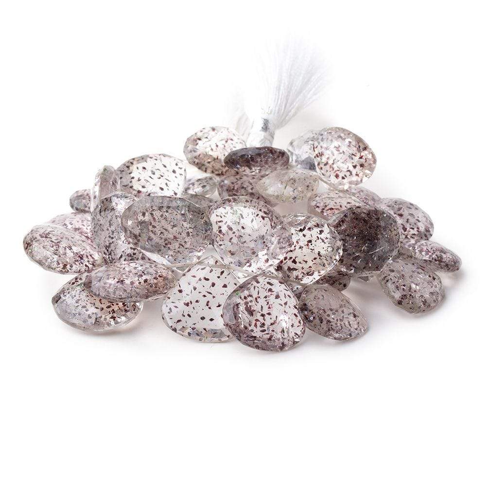 13-18mm Lepidocrocite Faceted Heart Beads 7.5 inch 34 pieces AA