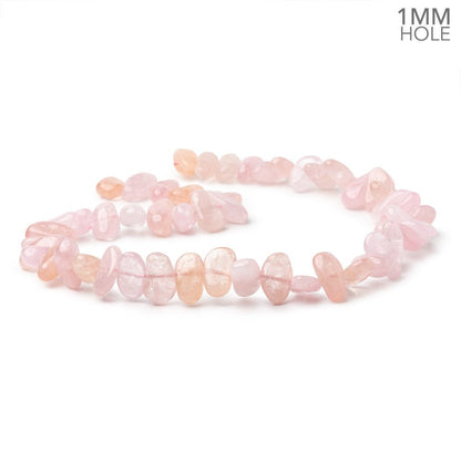 13-20mm Morganite Plain Nugget 15.5 inch 35 Beads 1mm Drill Hole