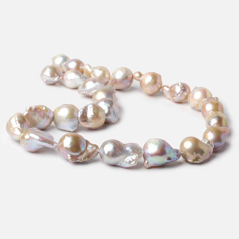 13-21mm Lilac Ultra Baroque Freshwater Pearls 16 inch 24 pieces