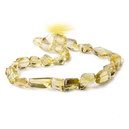 13-30mm Lemon Quartz Faceted Nugget Beads 16 inch 25 pieces