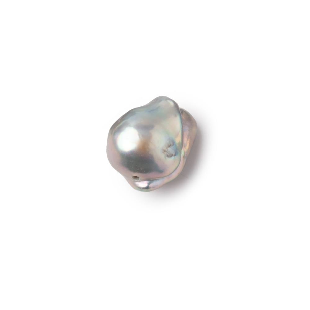 13.5-14.5mm Silver Ultra Baroque Focal Beads 1 piece