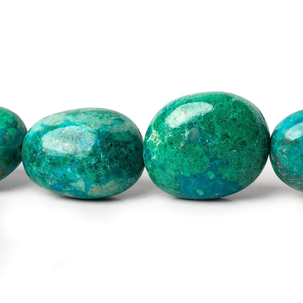 13.5x11.5x8-22x18x12mm Chrysocolla plain nugget beads 21 inches 29 pieces AA