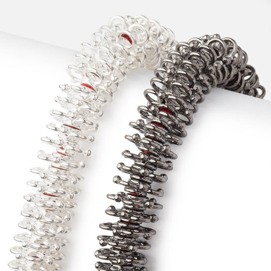 13mm Quatrefoil with 2mm Large Hole Spacers 8 inch 61 Beads