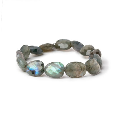 13x10-14x11mm Labradorite Faceted Nuggets 7.5 inch 13 Beads