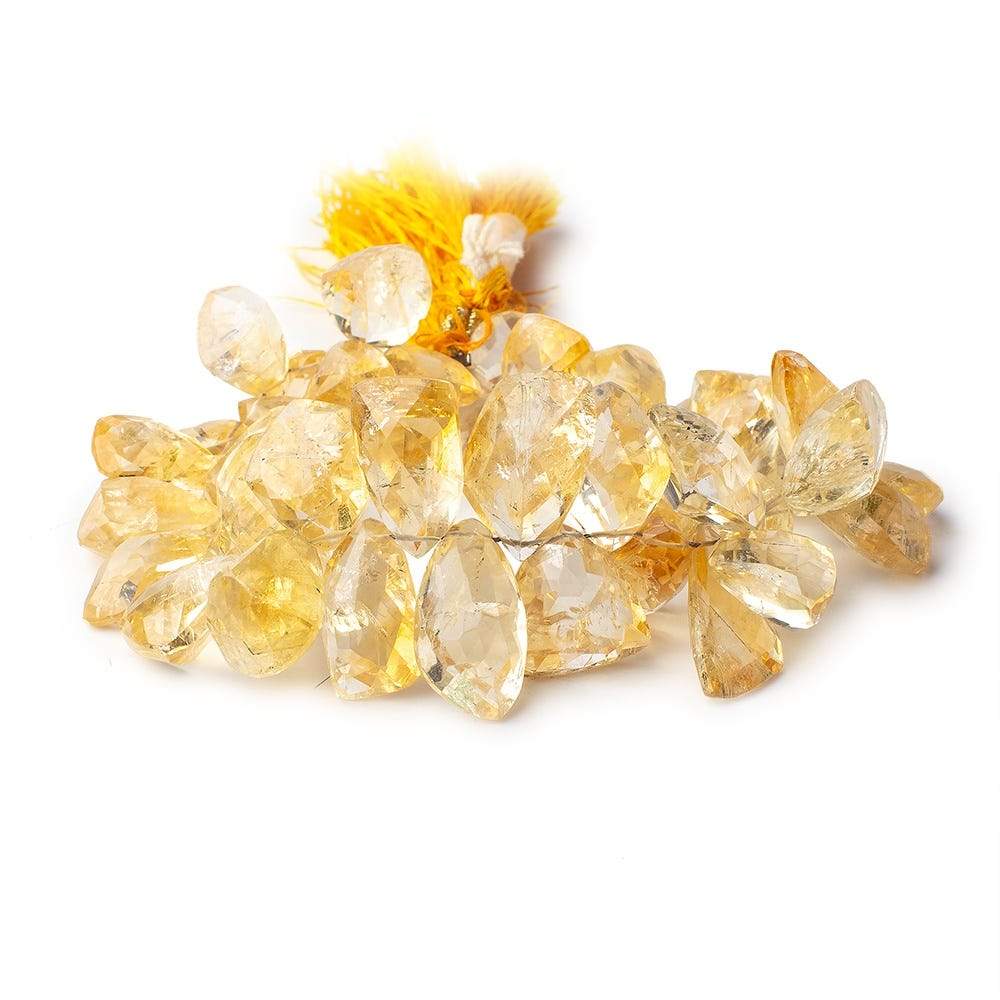 13x10-20x12mm Citrine Top Drill Faceted Free Shape Beads 8 inch 45 pcs