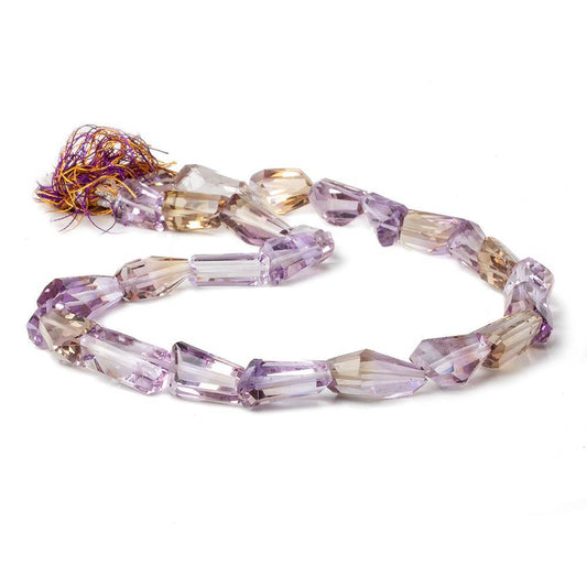 13x10-20x9mm Ametrine Faceted Nugget Beads 17 inches 26 pieces AA