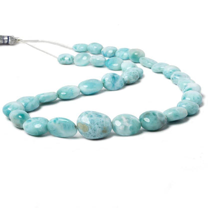 13x10x8-19x16x13mm Larimar plain nugget beads 19 inch 33 pieces