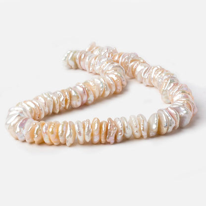 13x11-15x13mm Tri-Color Center Drilled Keshi Freshwater Pearls 16 inch 86 beads