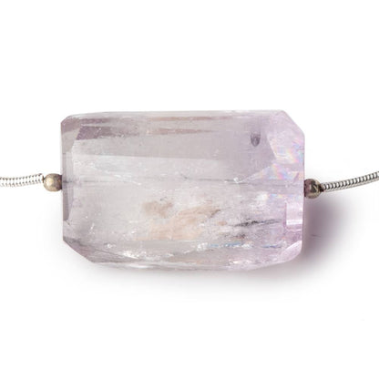 13x13-29x19mm Kunzite & Hiddenite faceted nugget beads 16 inch 11 pieces