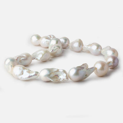 13x15-14x18mm Off White Ultra Baroque Freshwater Pearl 16 inch 17 pieces A