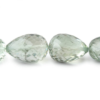 13x7-18x12mm Prasiolite Straight Drilled Tear Drops 14 inch 22 Beads
