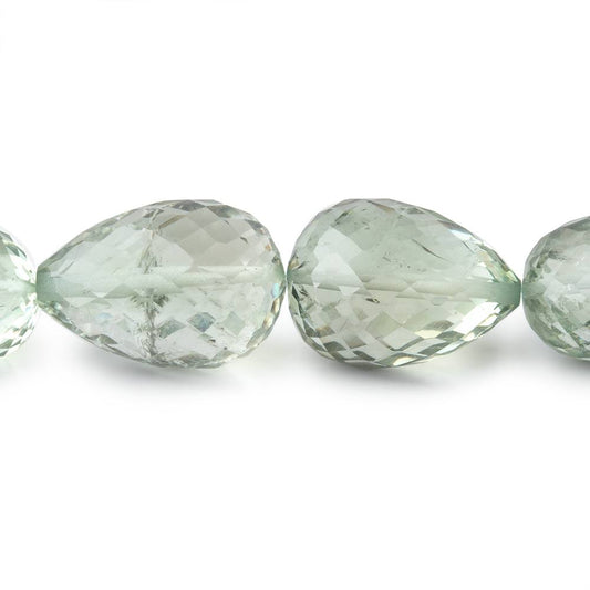 13x7-18x12mm Prasiolite Straight Drilled Tear Drops 14 inch 22 Beads