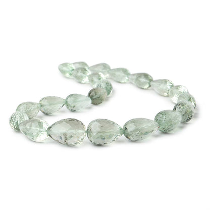 13x7-18x12mm Prasiolite Straight Drilled Tear Drops 14 inch 22 Beads