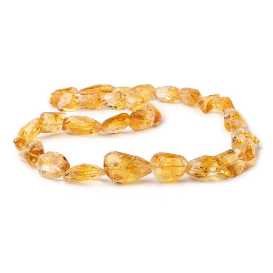 13x7-20x14mm Citrine Faceted Nugget Beads 18 inch 31 pieces