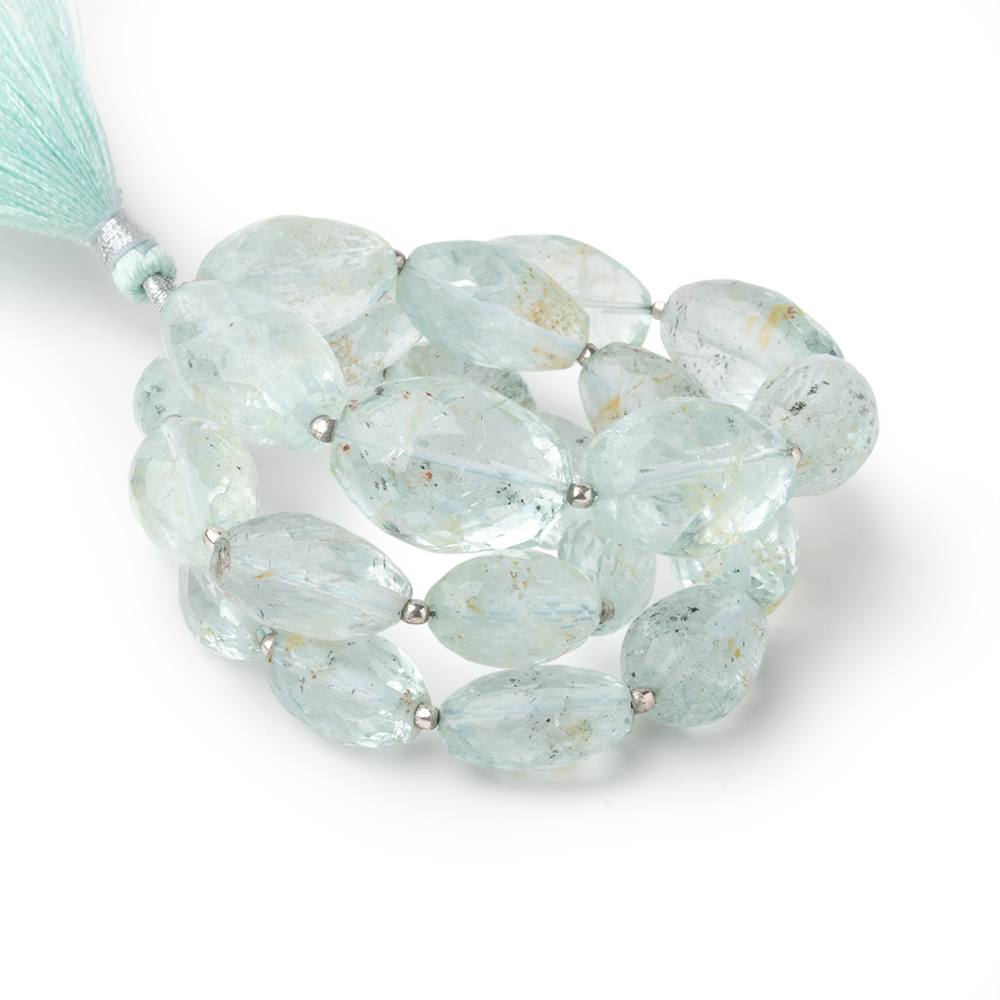 13x8-19x14mm Aquamarine Faceted Nugget Beads 17 inch 25 pieces AA