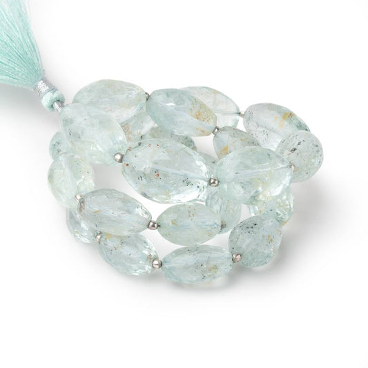 13x8-19x14mm Aquamarine Faceted Nugget Beads 17 inch 25 pieces AA