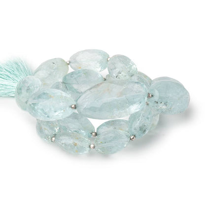 13x8-31x16mm Aquamarine Faceted Nugget Beads 18 inch 23 pieces AA